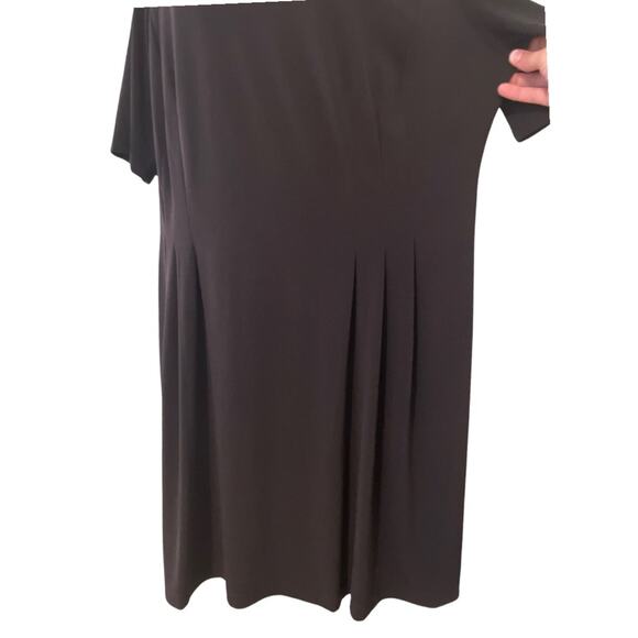 Connected Apparel Women's Plus Little Black Dress Jersey Pockets Comfy size 18W - Picture 7 of 9